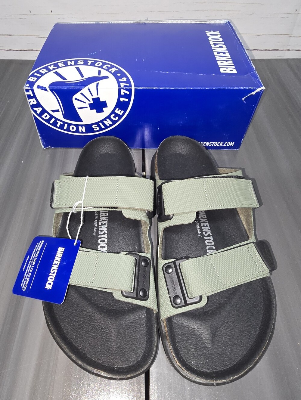 New Birkenstock Sandals Atacama Futura Khaki Olive and Black